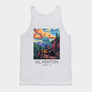 A Vintage Travel Illustration of the Durango and Silverton Narrow Gauge Railroad - Colorado - US Tank Top